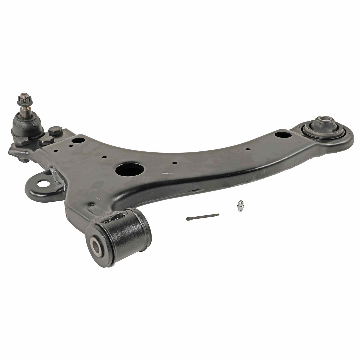 Moog Control Arm and Ball Joint Assembly:Driver Side,Steel,Black