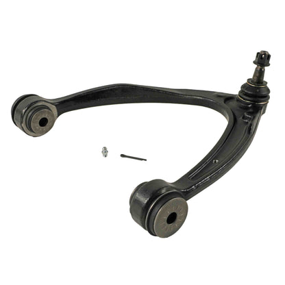 Moog Control Arm and Ball Joint Assembly:R-Series, Steel, Black, Cadillac