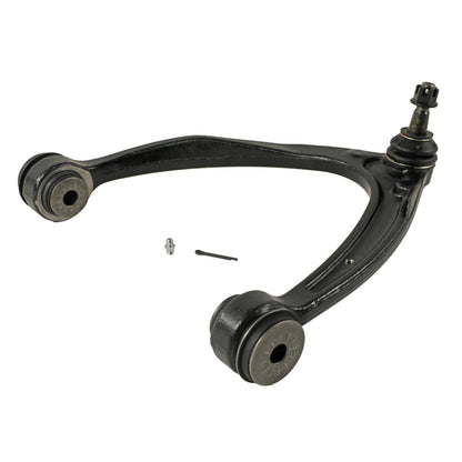 Moog Control Arm and Ball Joint Assembly:R-Series, Steel, Black, Cadillac
