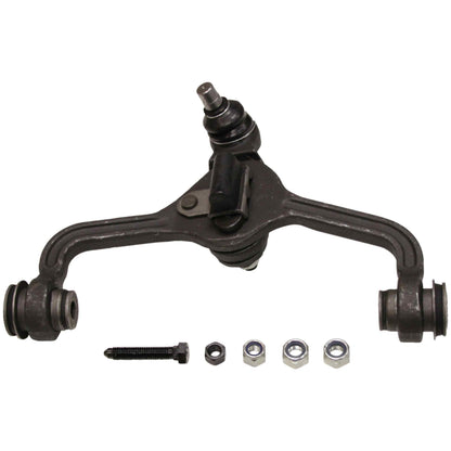 Moog Control Arm and Ball Joint Assembly:Front Upper,Steel,Black,Lincoln