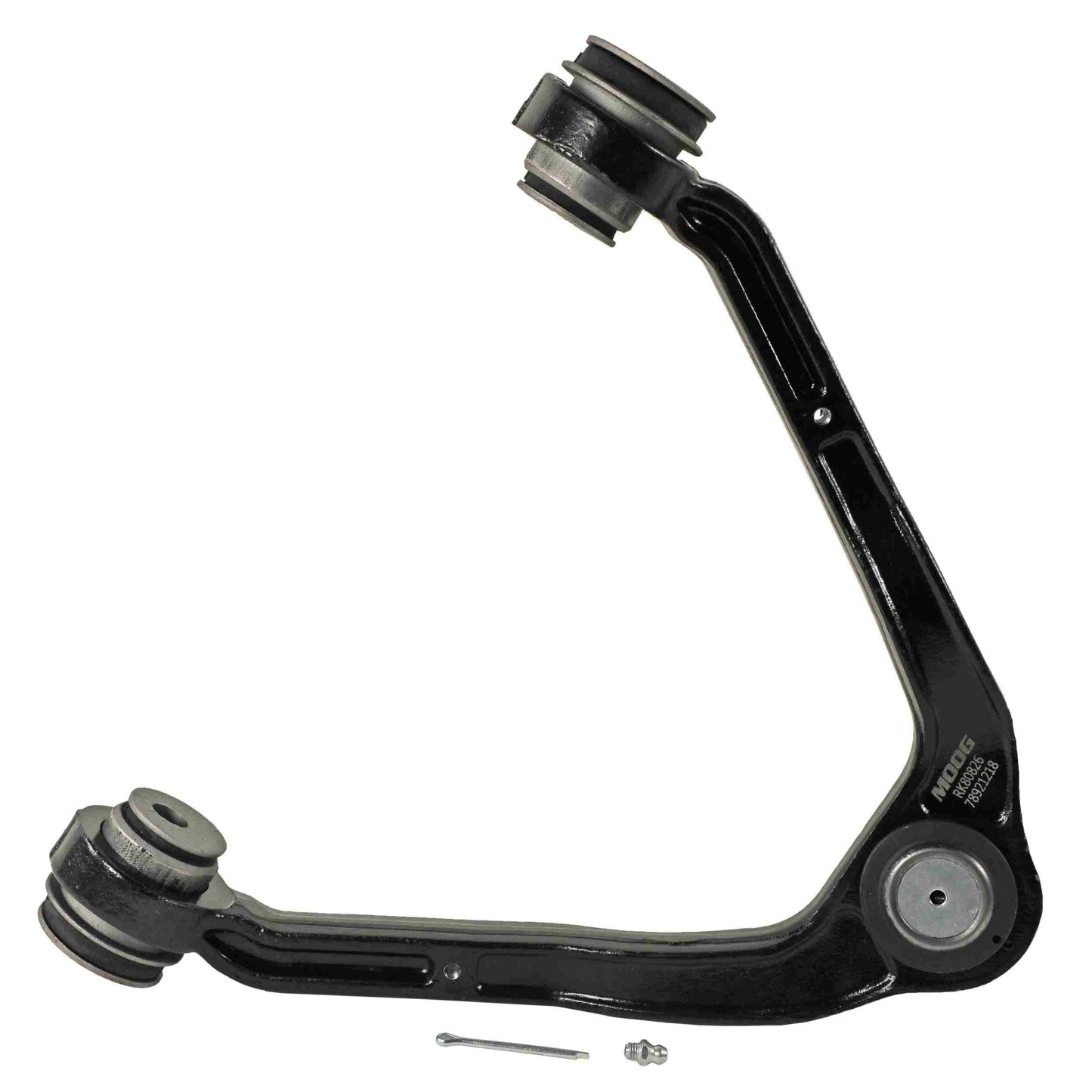 Moog Control Arm, R-Series, Front Upper, Steel, Black, Cadillac, Chevy, Gmc