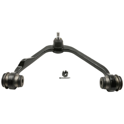Moog Control Arm and Ball Joint Assembly:Passenger Side,Steel,Black