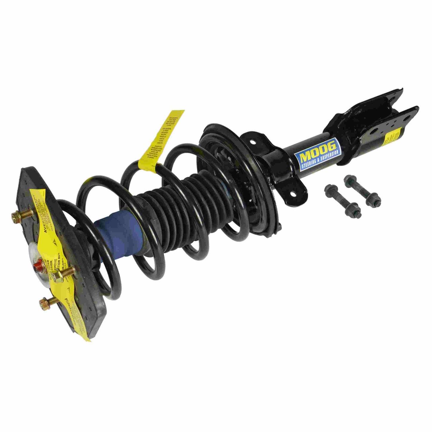 Moog Strut and Coil Spring Assembly:Rear Driver Side,Twin-tube,Gas Charged
