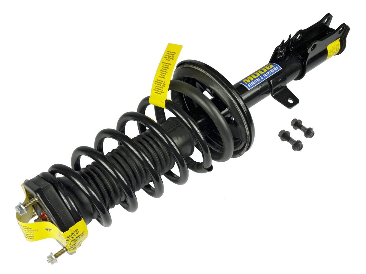 Moog Strut and Coil Spring Assembly:Rear Driver Side,Twin-tube,Gas Charged