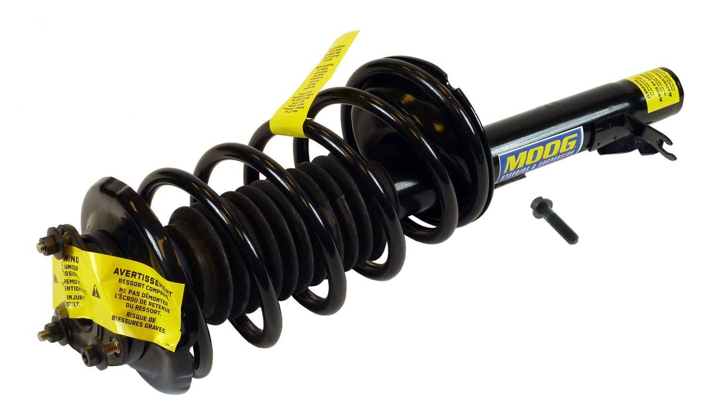Moog Strut and Coil Spring Assembly:Front Driver Side,Twin-tube,Gas Charged