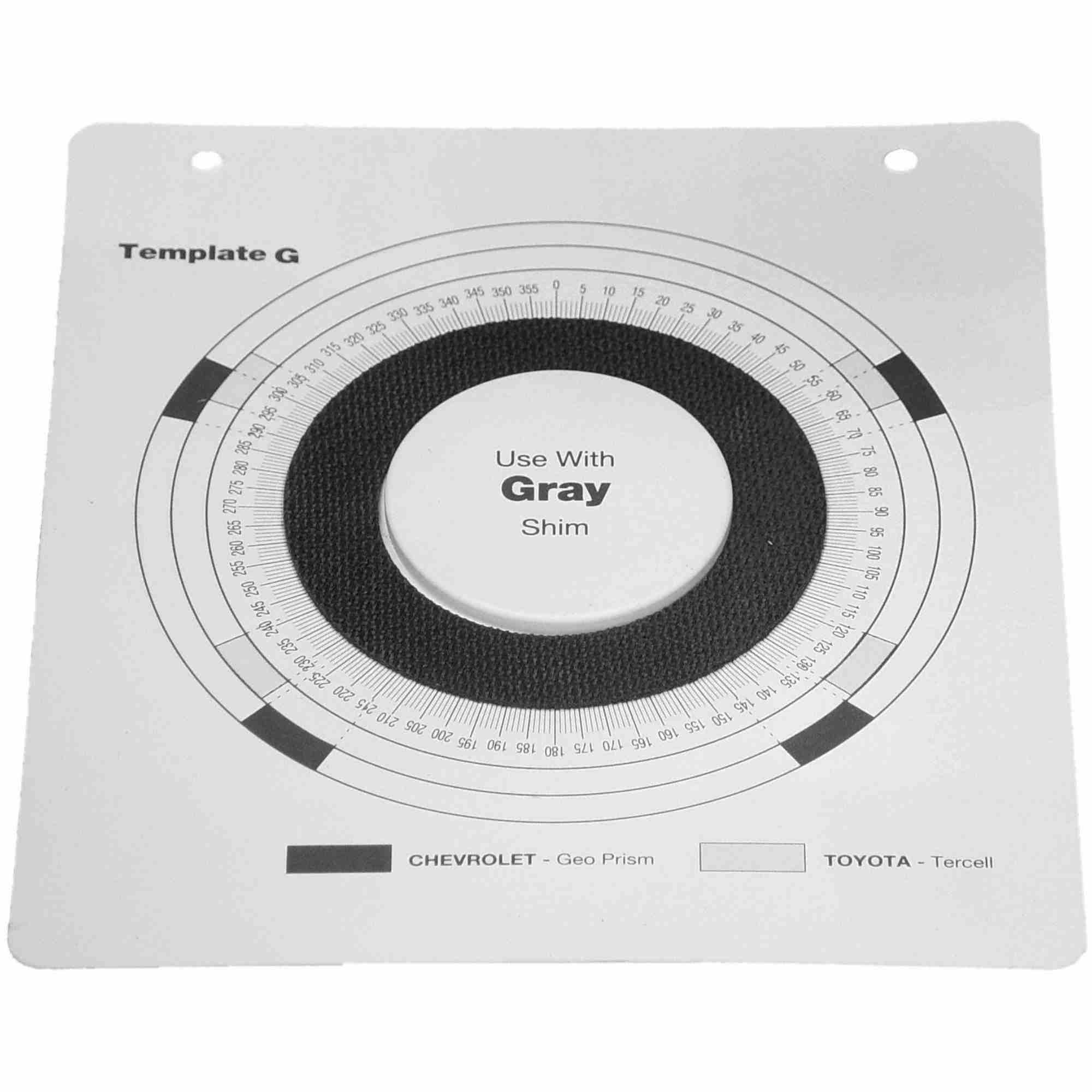 Moog Indexing Plastic Templates G - Nova / Toyota Service Tool T40238