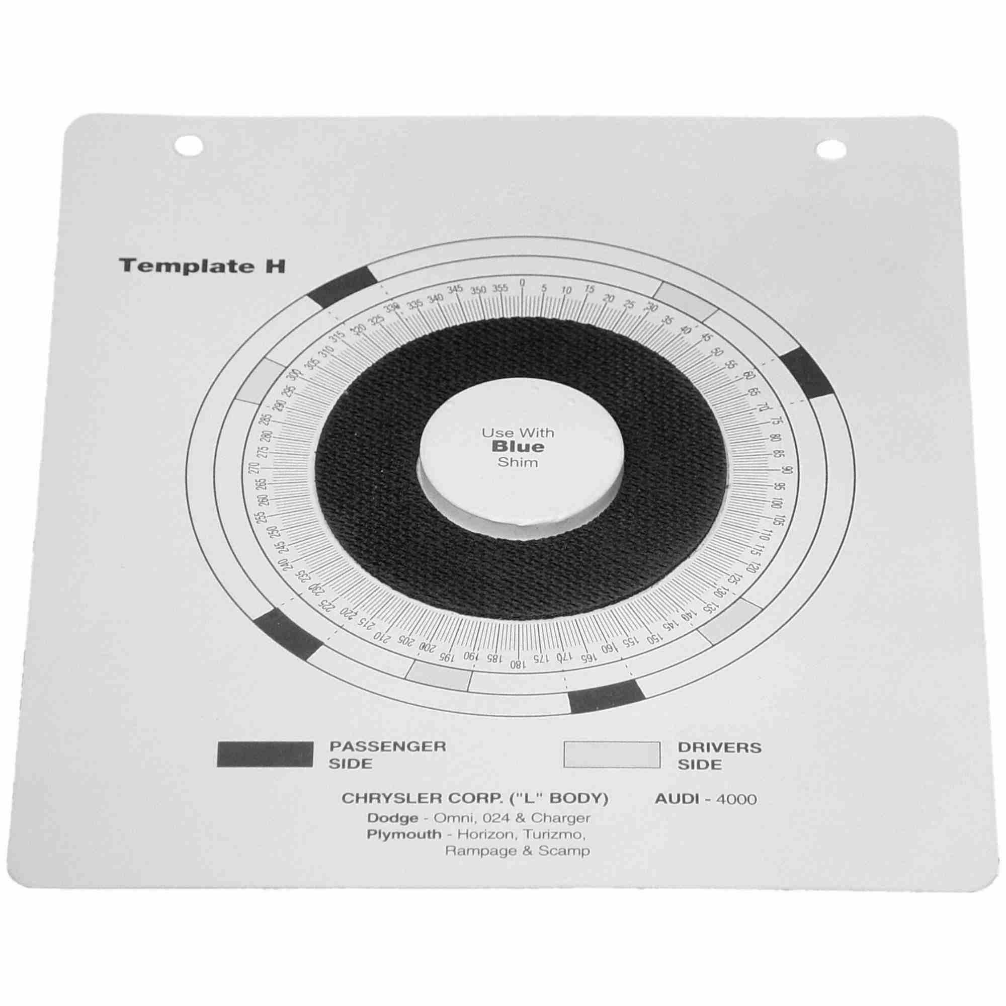 Moog Indexing Plastic Templates H - Omni / Horizon and Audi 4000 Service Tool T40239