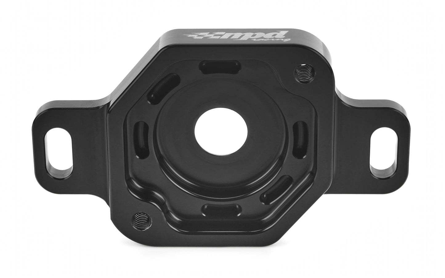 MPD Racing Power Steering Pump Adapter Clean Seal Black Bushings and Mounts Reservoirs Pumps and Steering Box Brackets main image