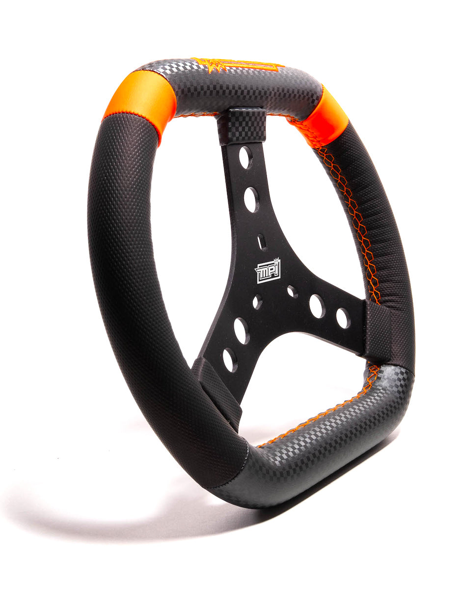 MPI USA 11.75 in 3-Bolt Aluminum Oval Wheel High Grip Steering and Components Steering Wheels and Components main image