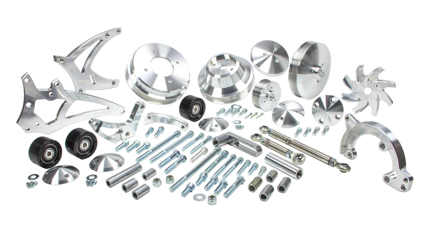 MARCH PERFORMANCE Pontiac Serpentine Pully Conversion Kit Engines and Components Belts and Pulleys main image