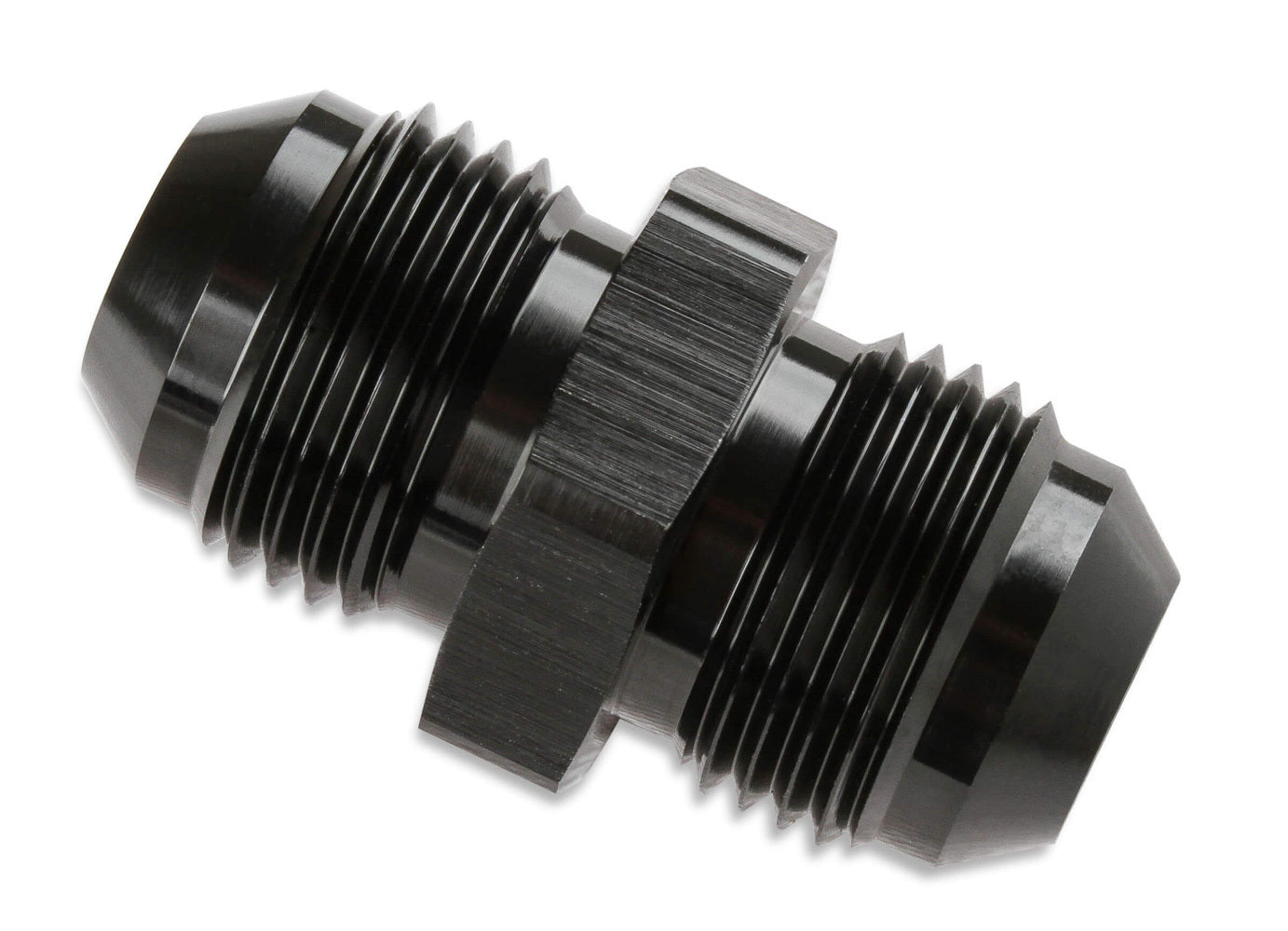 MR Gasket 8an Male Union Fitting Black Fittings and Plugs AN-NPT Fittings and Components main image