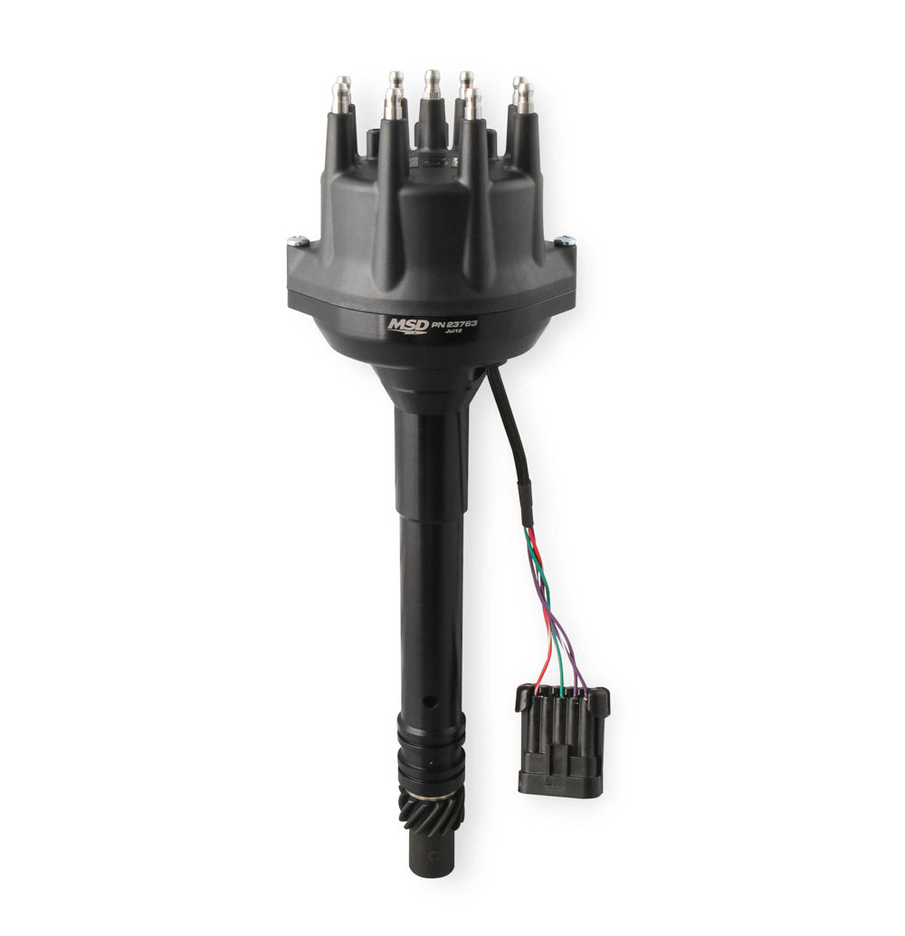 MSD IGNITION Dist.  Black  Dual Sync Chevy Tall Deck Ignitions and Electrical Distributors, Magnetos and Crank Triggers main image