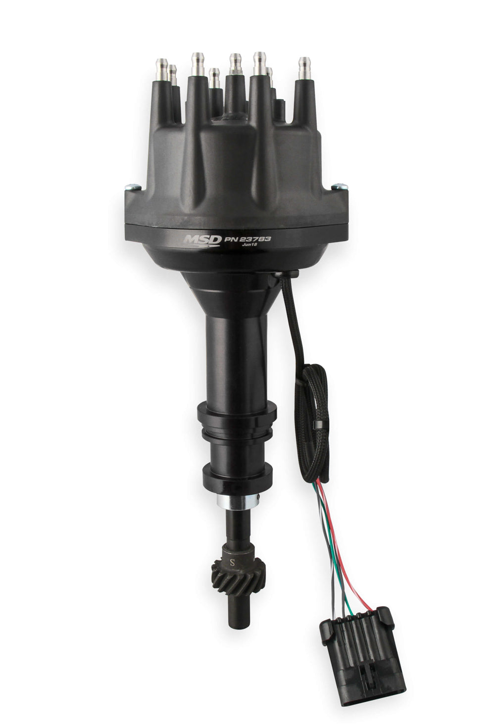 MSD IGNITION Dist. Black Dual Sync Ford 351W Ignitions and Electrical Distributors, Magnetos and Crank Triggers main image