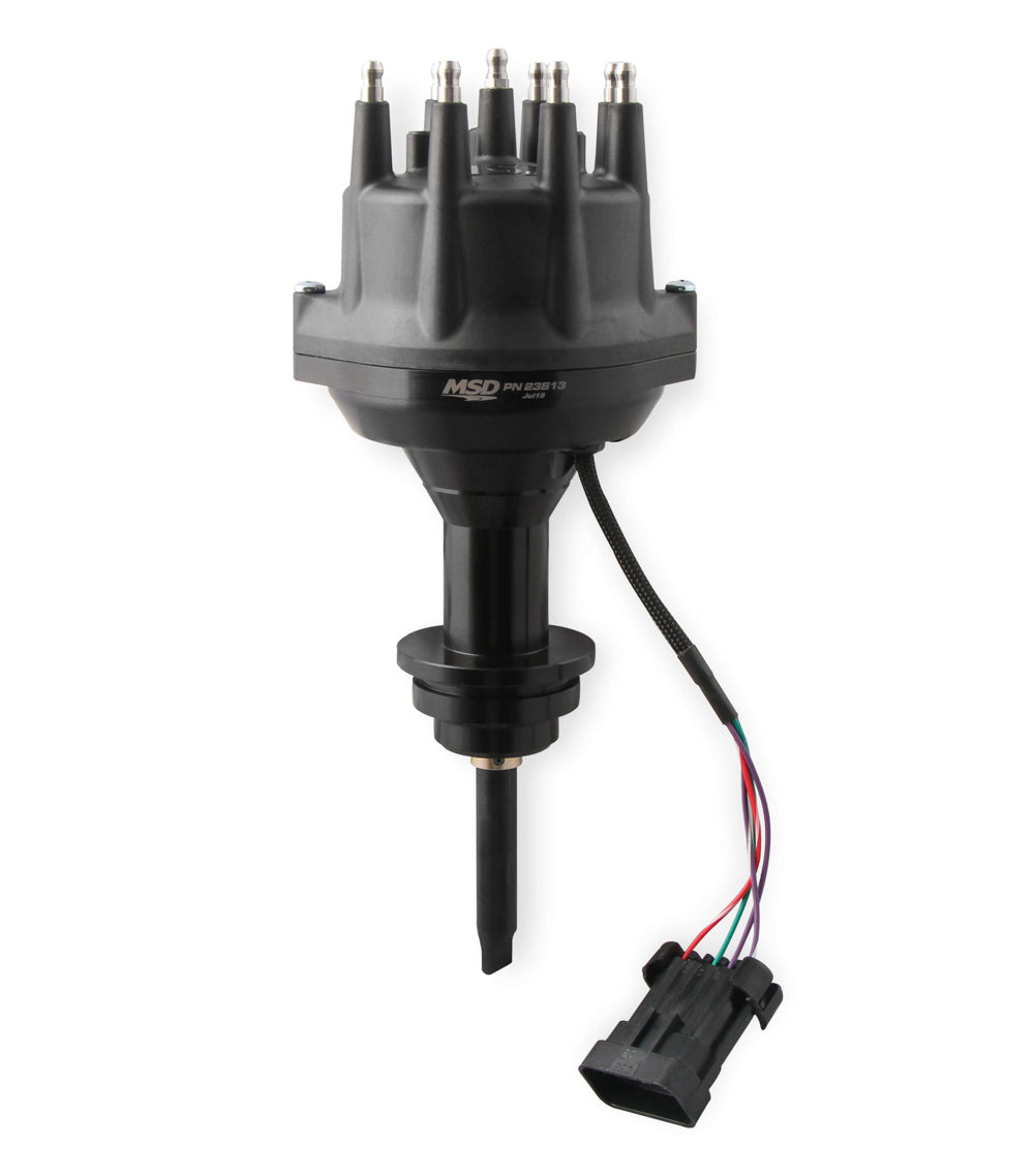 MSD IGNITION Dist. Black Dual Sync Chrysler 318-360 SB Ignitions and Electrical Distributors, Magnetos and Crank Triggers main image