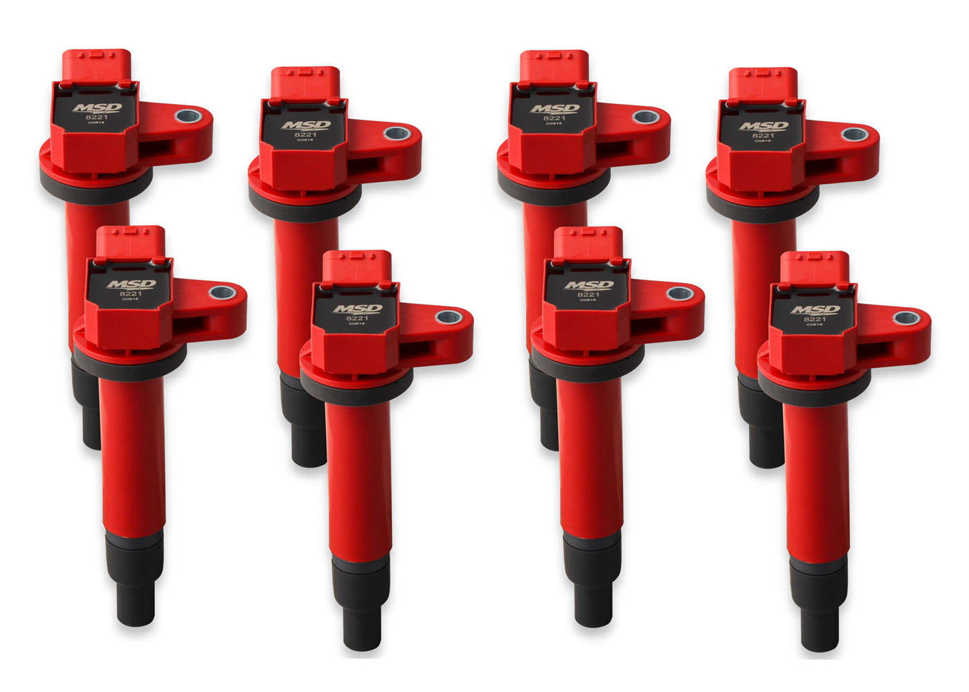 MSD IGNITION 98-10 Toy/Lex 4.7L Coils Red 8Pk Ignitions and Electrical Ignition Components main image