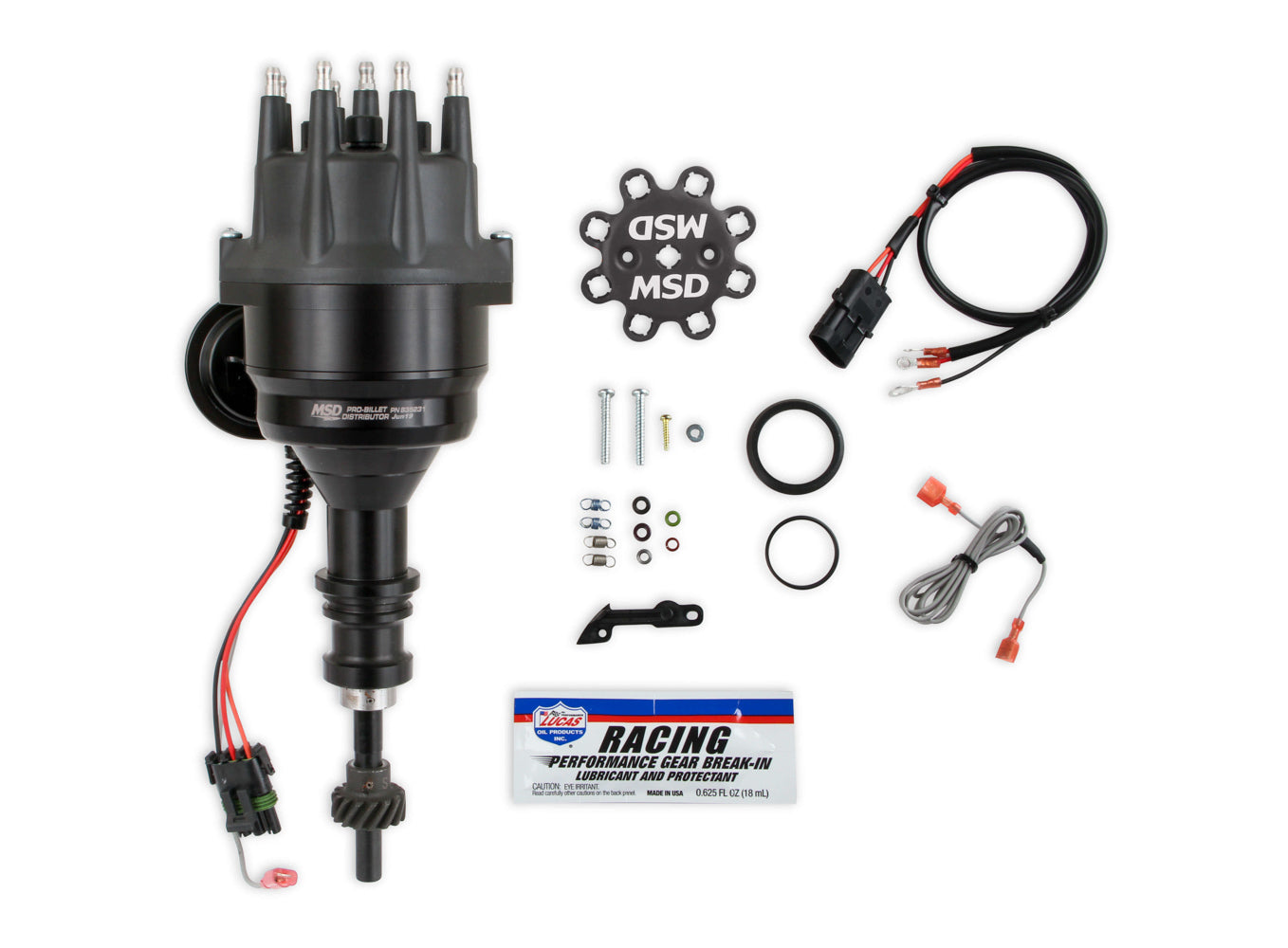 MSD SBF 289/302 RTR Distributor w/Steel Gear Distributors, Magnetos and Crank Triggers Distributors main image