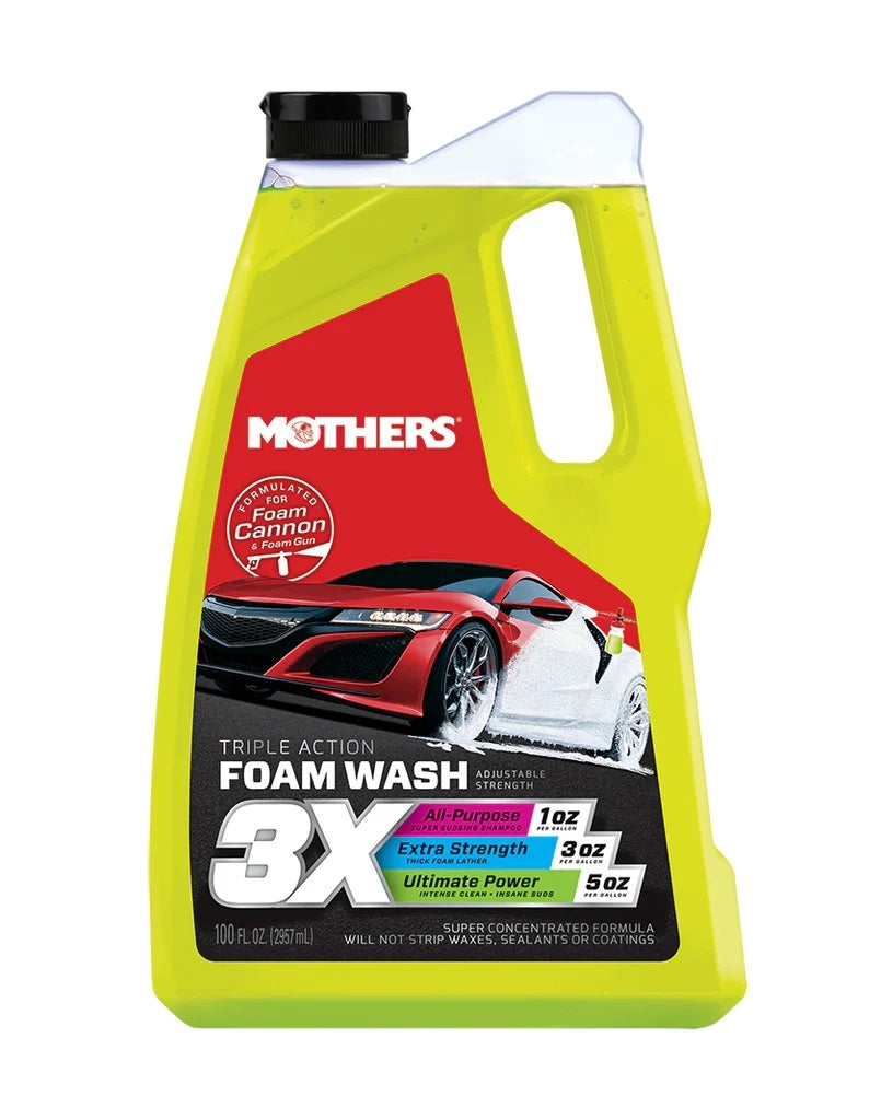 MOTHERS Triple Action Foam Wash 100 Ounces Paints and Finishing Waxes, Polishes and Protectants main image