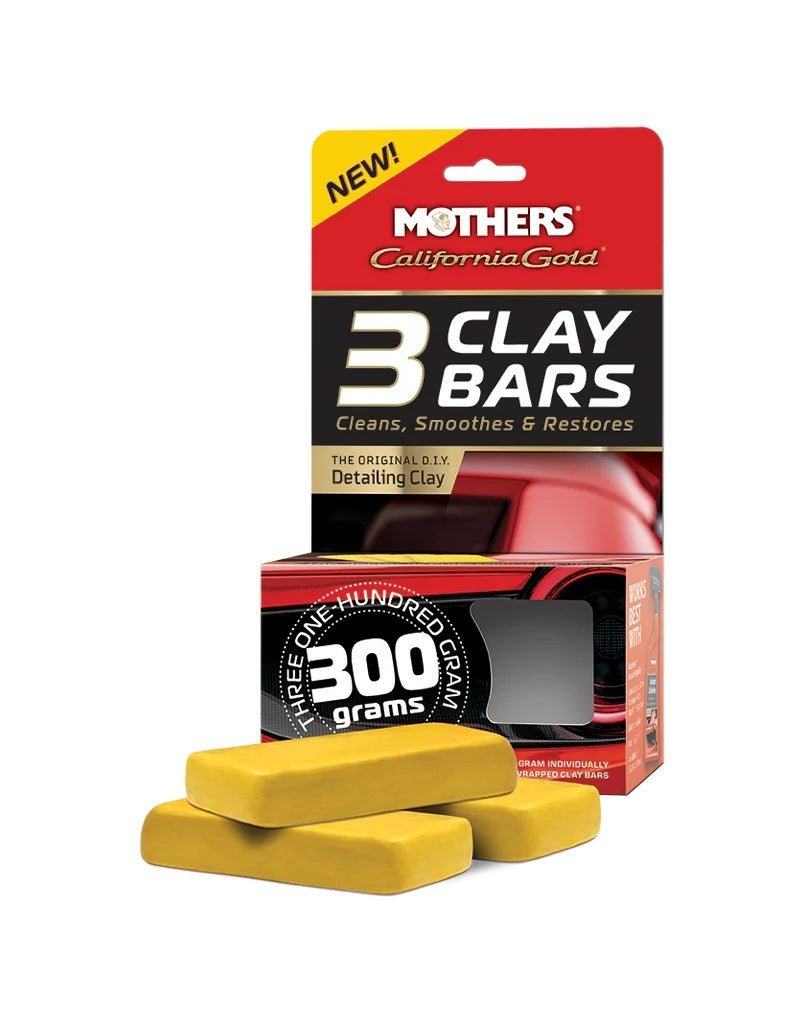 MOTHERS California Gold Clay Bar 3 Pack Paints and Finishing Waxes, Polishes and Protectants main image