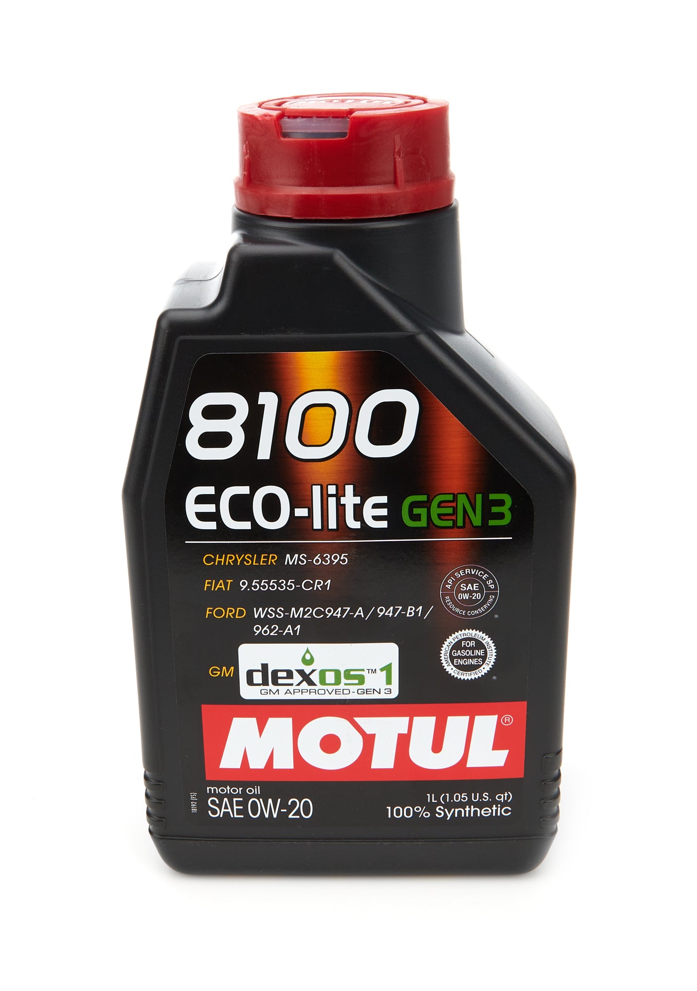 Motul 8100 Eco-Lite Gen3 0w20 1 Liter Oils, Fluids and Additives Motor Oil main image