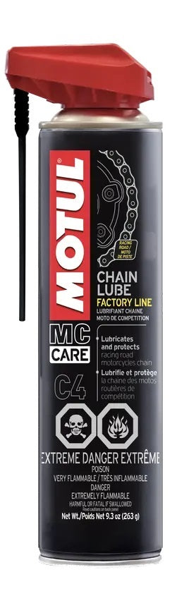 Motul C4 Chain Lube 400L  Lubricants and Penetrants Spray Lubricants main image