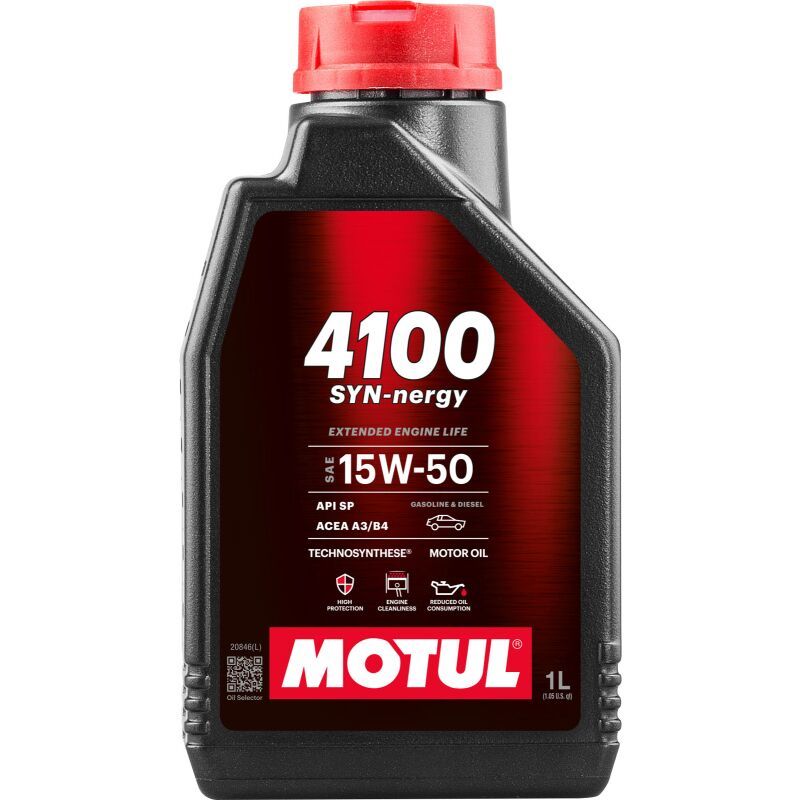 MOTUL USA 4100 Power 15w50 Oil 1 Liter Oils, Fluids and Sealer Oils, Fluids and Additives main image