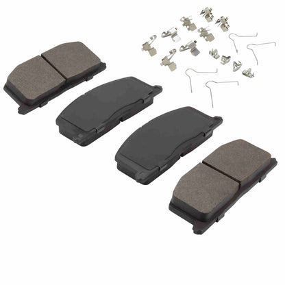Quality-Built Quality-Built Premium Semi-Metallic Brake Pads w/ Hardware 1001-0242M