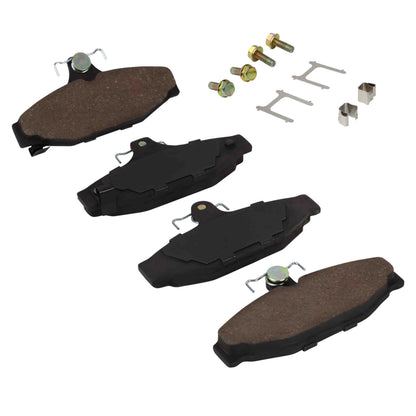 Quality-Built Quality-Built Premium Semi-Metallic Brake Pads w/ Hardware 1001-0413M