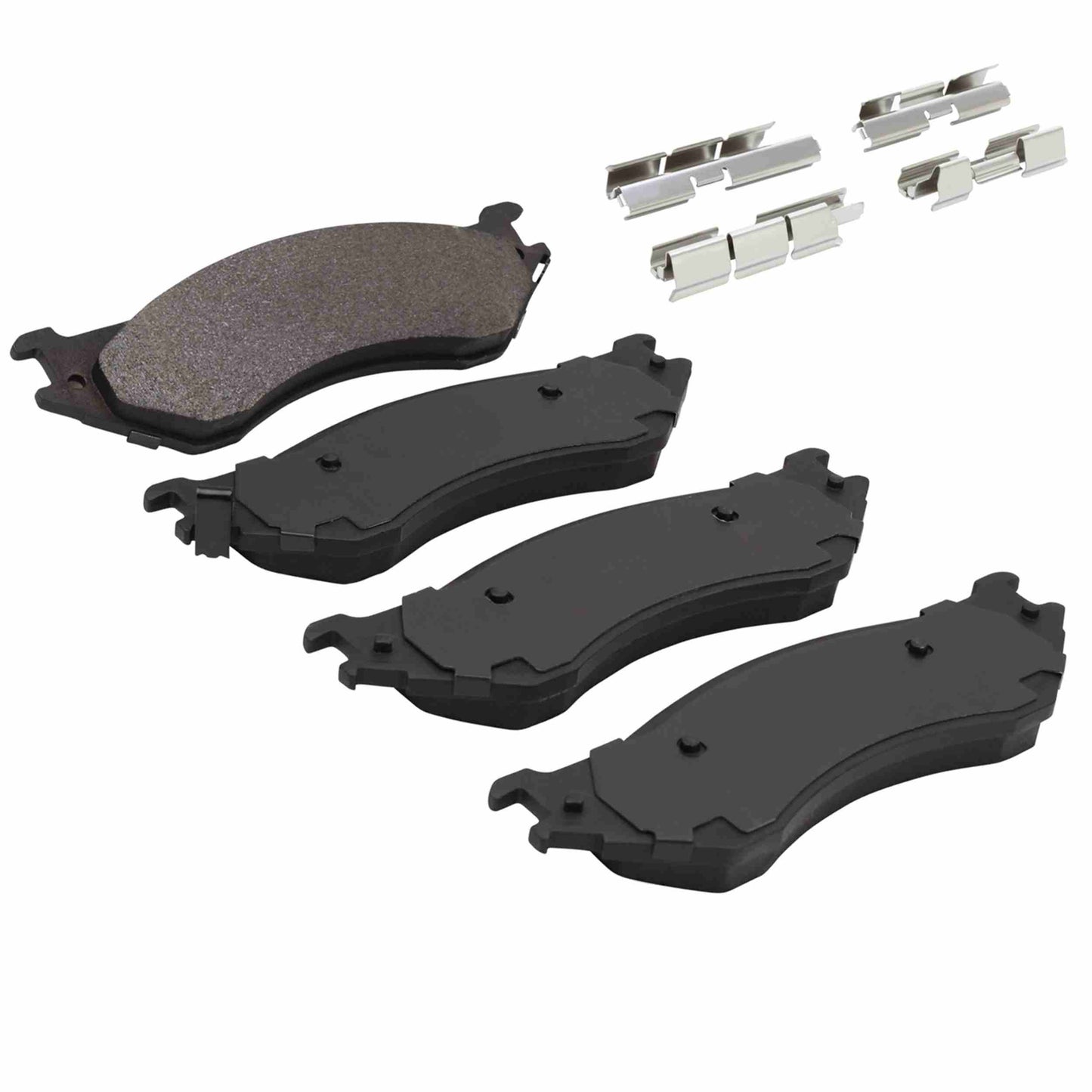 Quality-Built Quality-Built Premium Semi-Metallic Brake Pads w/ Hardware 1001-0702BM