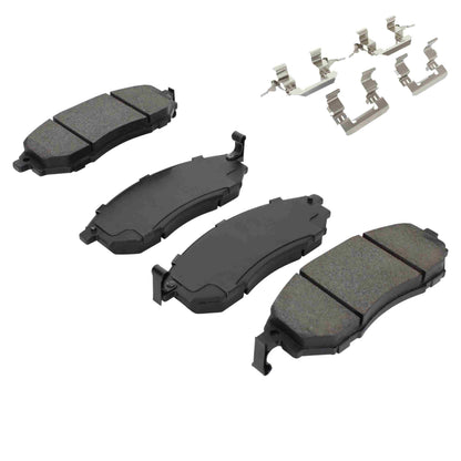 Quality-Built Quality-Built Premium Semi-Metallic Brake Pads w/ Hardware 1001-0888M