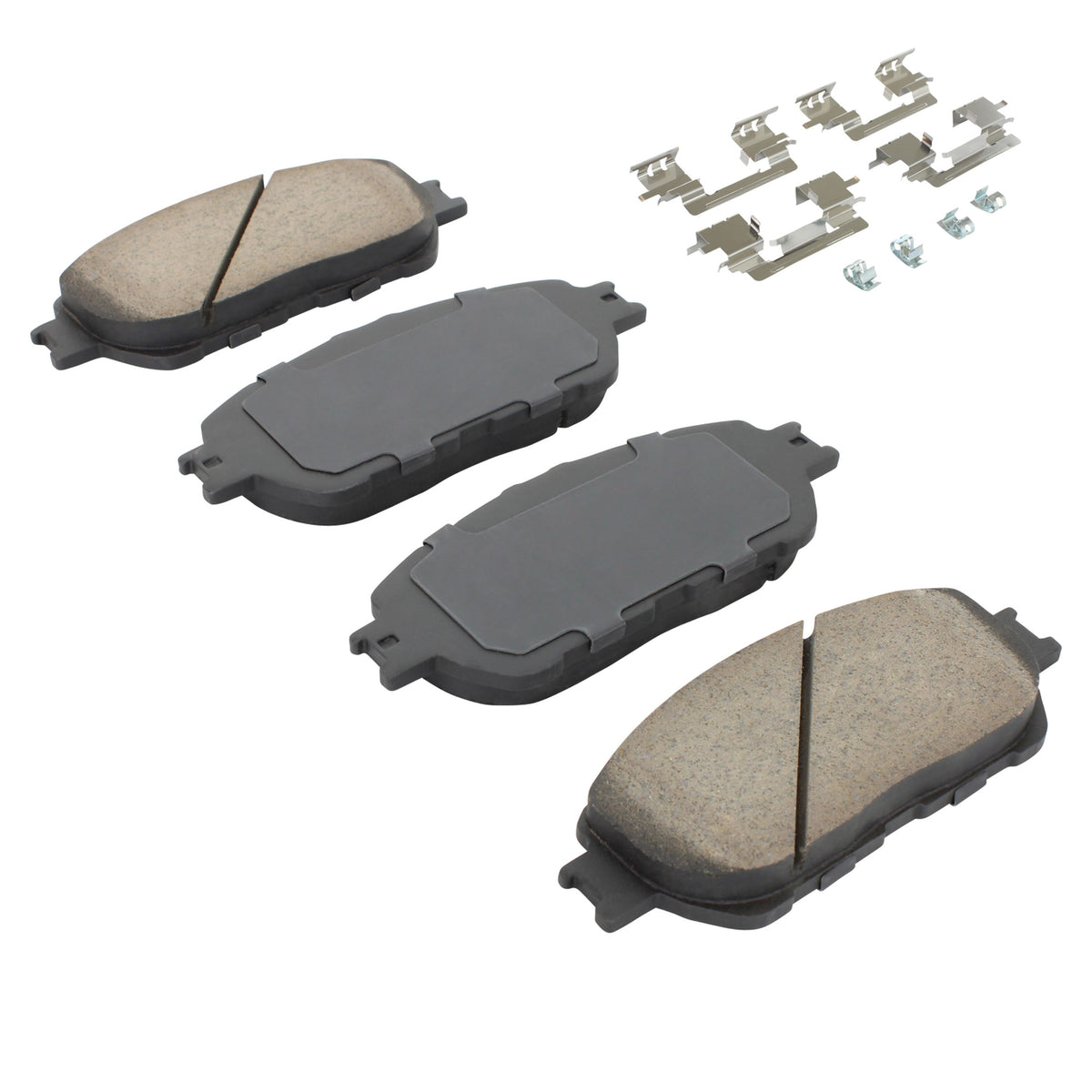 Quality-Built Quality-Built Premium Semi-Metallic Brake Pads w/ Hardware 1001-0906M