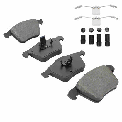Quality-Built Quality-Built Premium Semi-Metallic Brake Pads w/ Hardware 1001-1003M