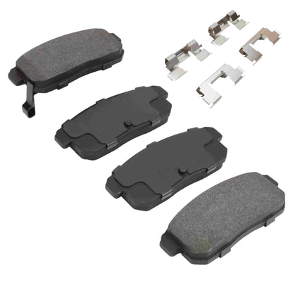 Quality-Built Quality-Built Premium Semi-Metallic Brake Pads w/ Hardware 1001-1008M