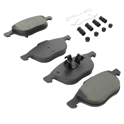 Quality-Built Quality-Built Premium Semi-Metallic Brake Pads w/ Hardware 1001-1044M