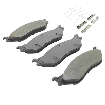 Quality-Built Quality-Built Premium Semi-Metallic Brake Pads w/ Hardware 1001-1066M
