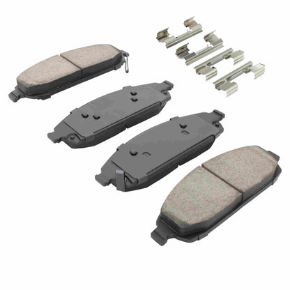 Quality-Built Quality-Built Premium Semi-Metallic Brake Pads w/ Hardware 1001-1080M