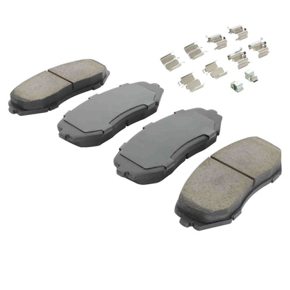 Quality-Built Quality-Built Premium Semi-Metallic Brake Pads w/ Hardware 1001-1188M