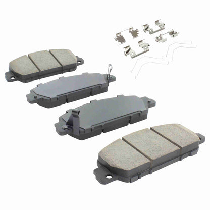 Quality-Built Quality-Built Premium Semi-Metallic Brake Pads w/ Hardware 1001-1654M