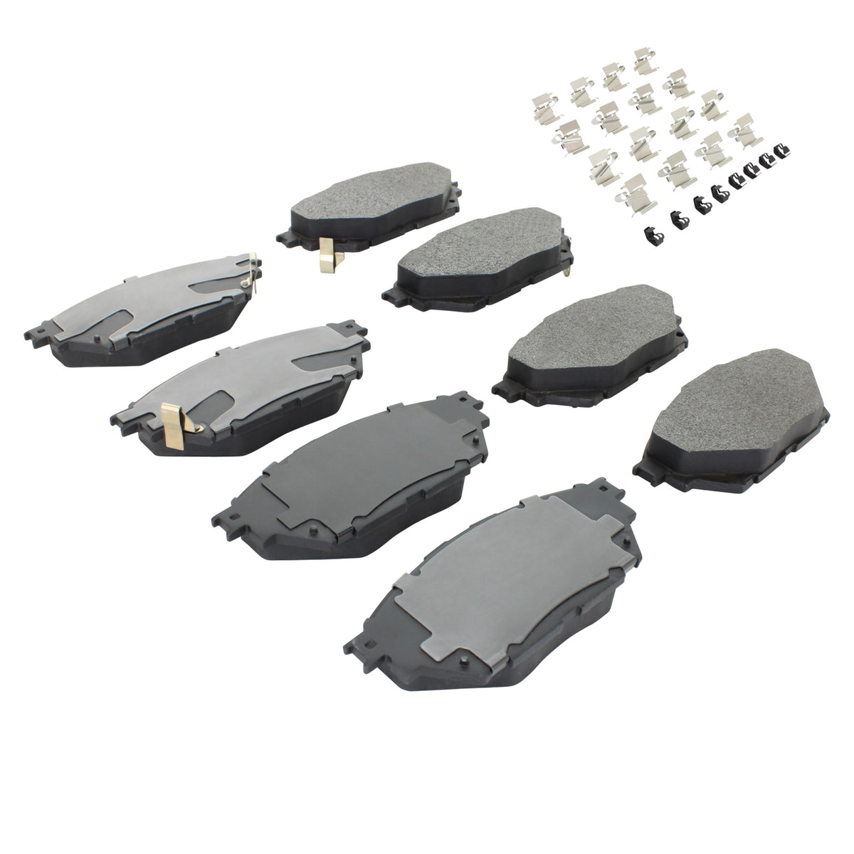 Quality-Built Quality-Built Premium Semi-Metallic Brake Pads w/ Hardware 1001-1682M