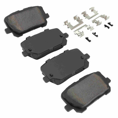 Quality-Built Quality-Built Premium Semi-Metallic Brake Pads w/ Hardware 1001-1766M