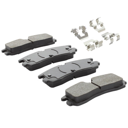 Quality-Built Black Series Semi-Metallic Brake Pads 1003-0754M