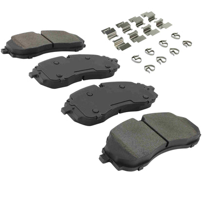 Quality-Built Black Series Semi-Metallic Brake Pads 1003-2423M