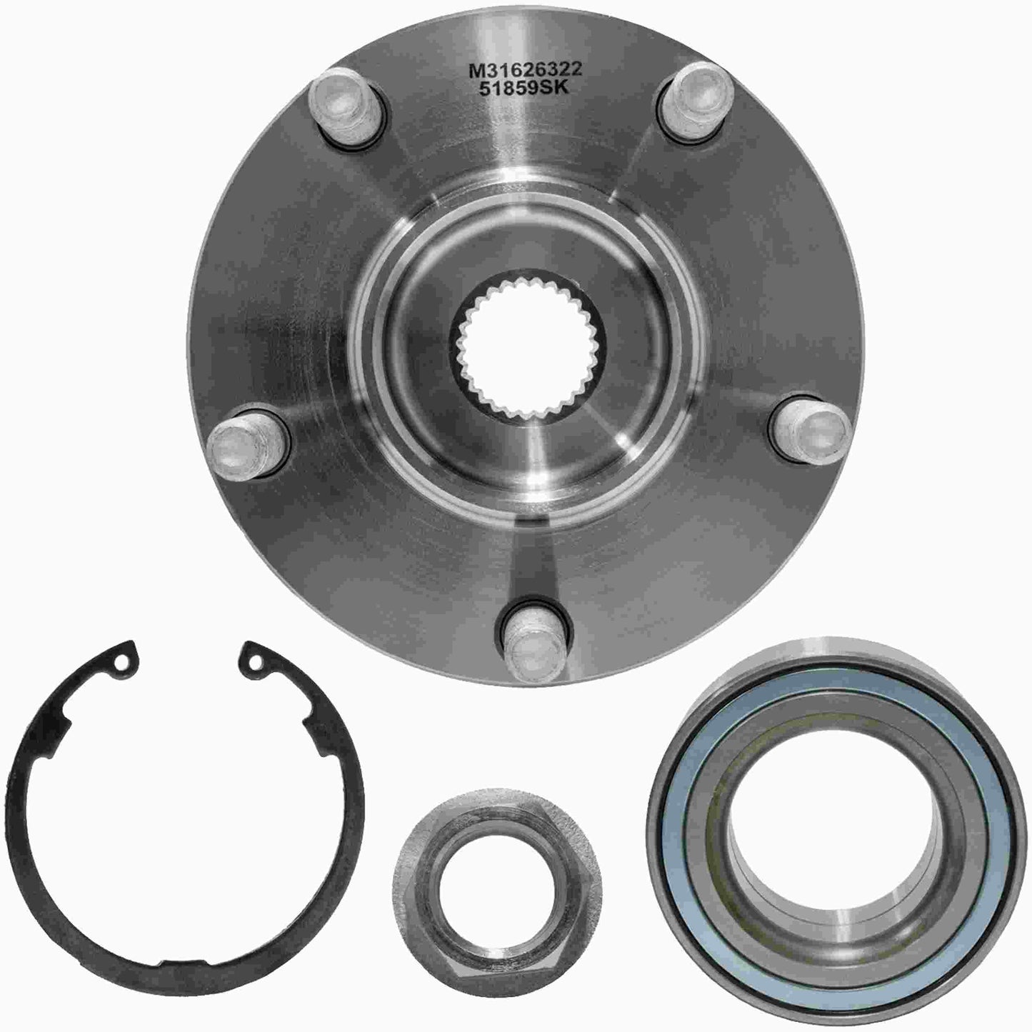 Quality-Built Wheel Hub Repair Kit WH51859SK