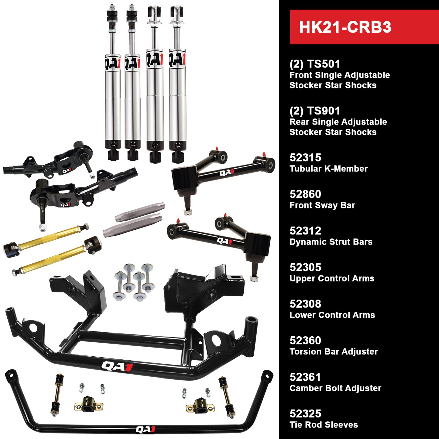 QA1 Handling Kit Level 1, Mopar B-Body HK21-CRB3
