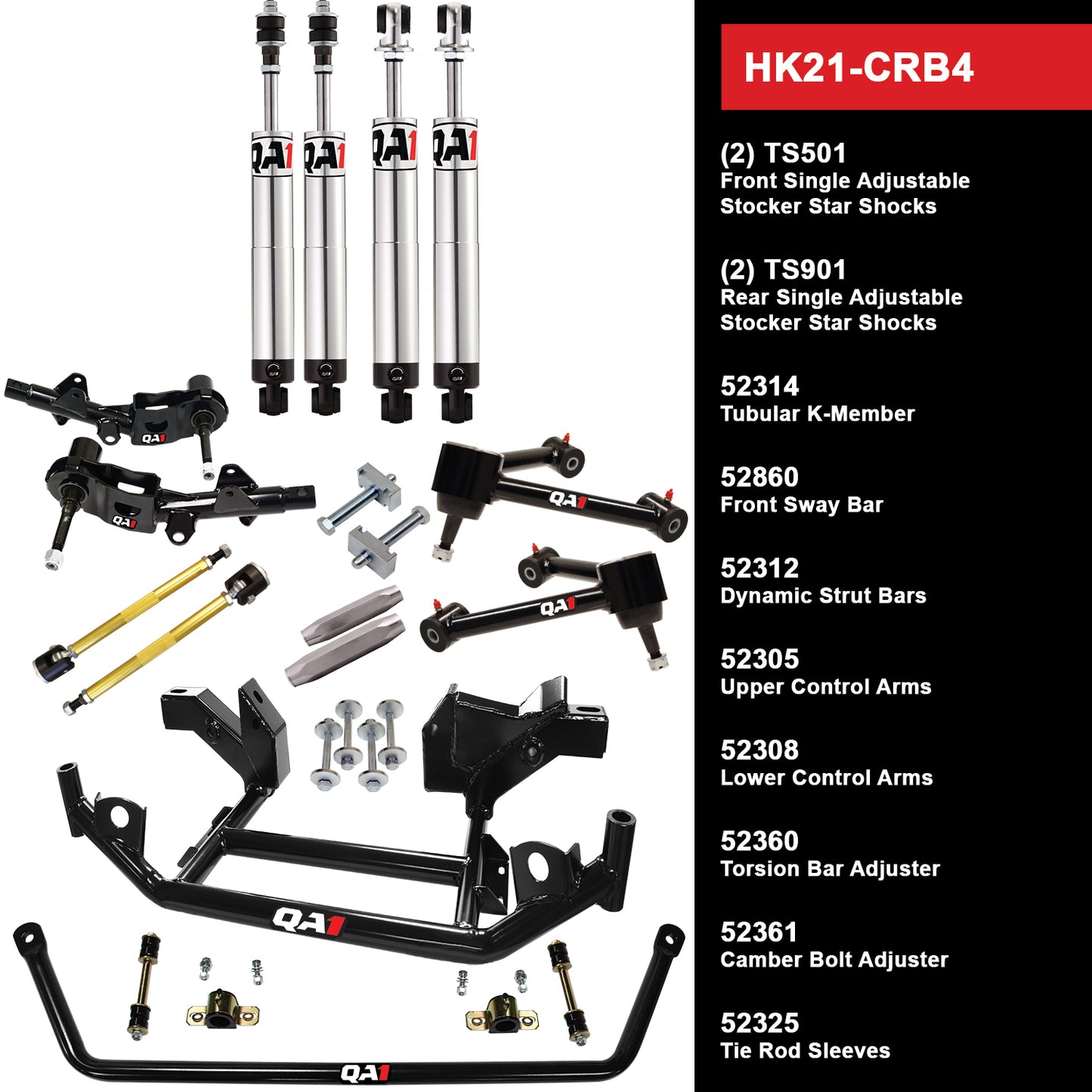QA1 71-72 Mopar B-Body Handling Kit - Level 1 HK21-CRB4