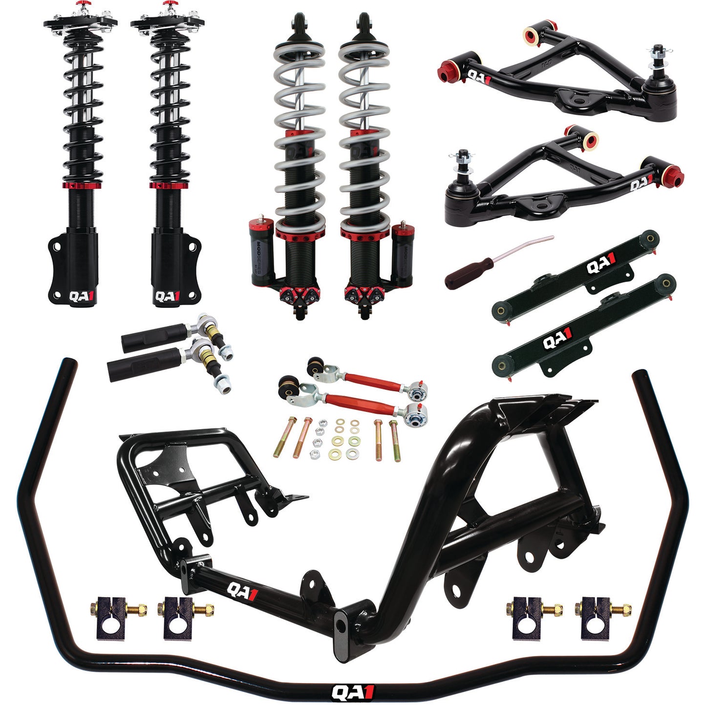 QA1 79-86 Ford Mustang Level 3 Drag Kit w/ Shocks DK43-FMM1