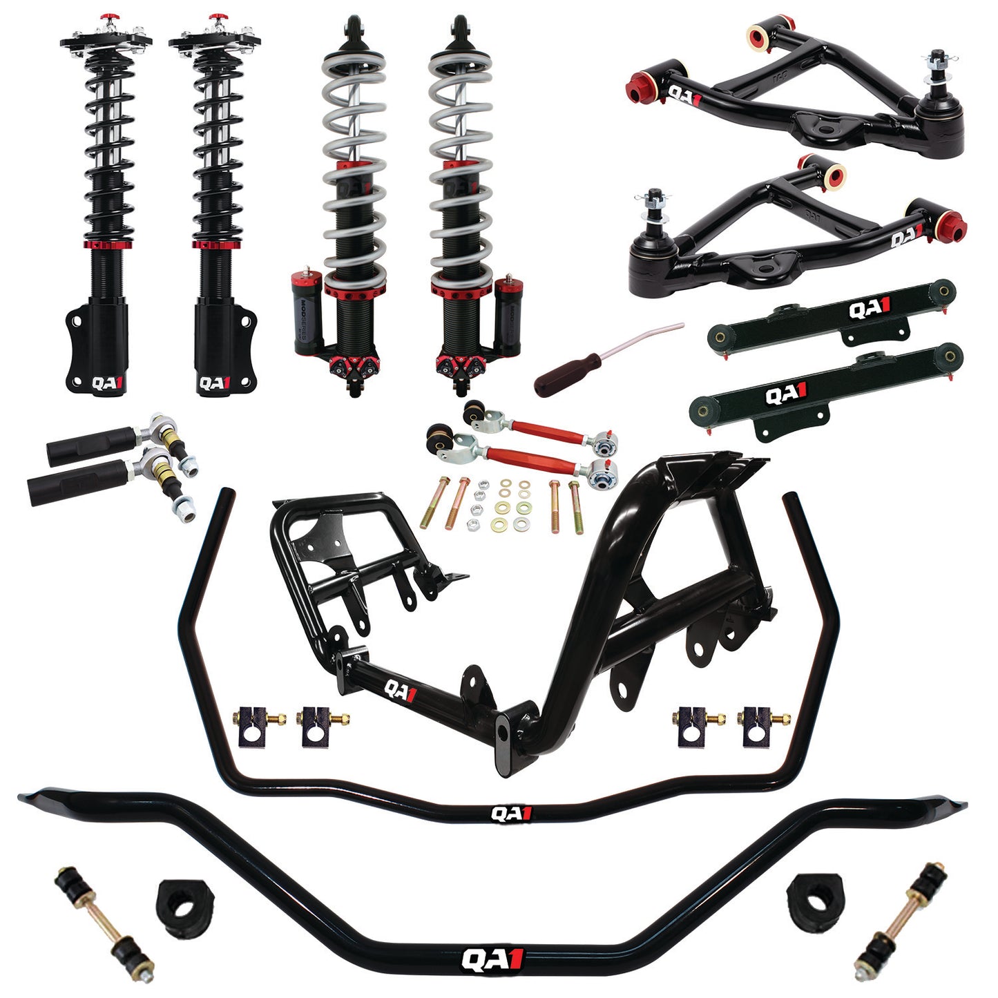 QA1 87-89 Ford Mustang Level 3 Handling Kit w/ Shocks HK43-FMM2