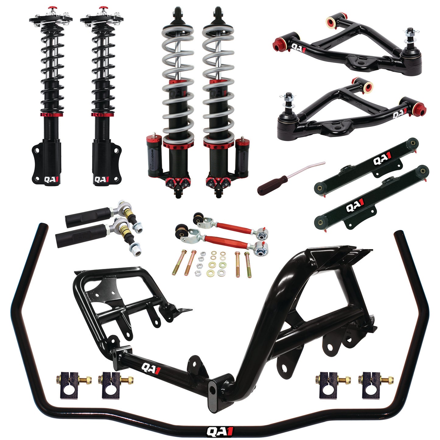 QA1 90-93 Ford Mustang Level 3 Drag Kit w/ Shocks DK43-FMM3