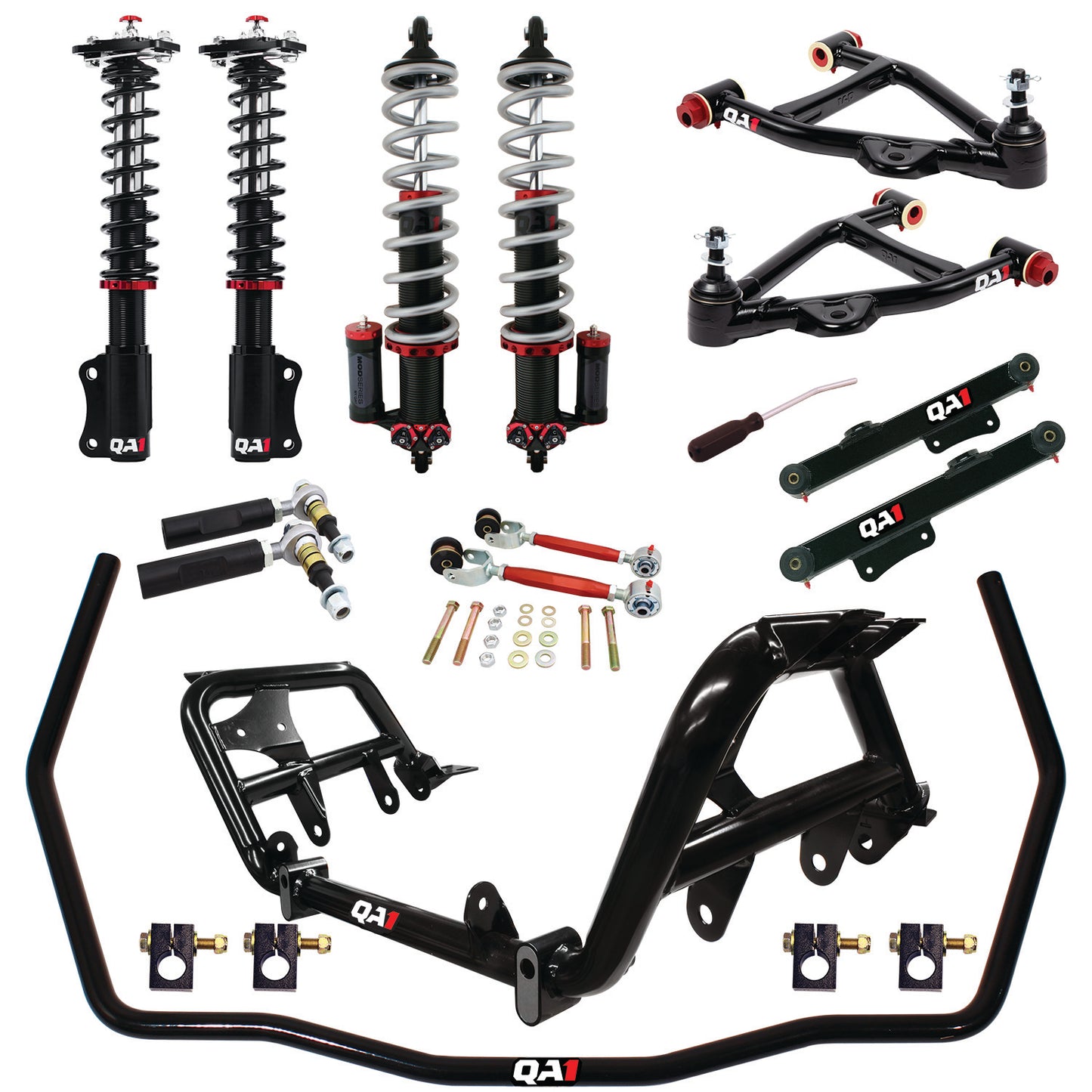 QA1 94-04 Ford Mustang Level 3 Drag Kit w/ Shocks DK43-FMM4
