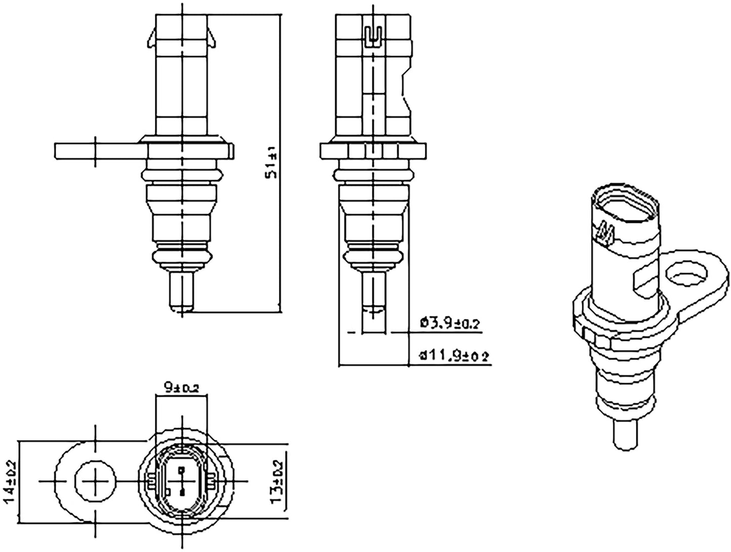 Nissens Engine Coolant Temperature Sensor 207067 main image