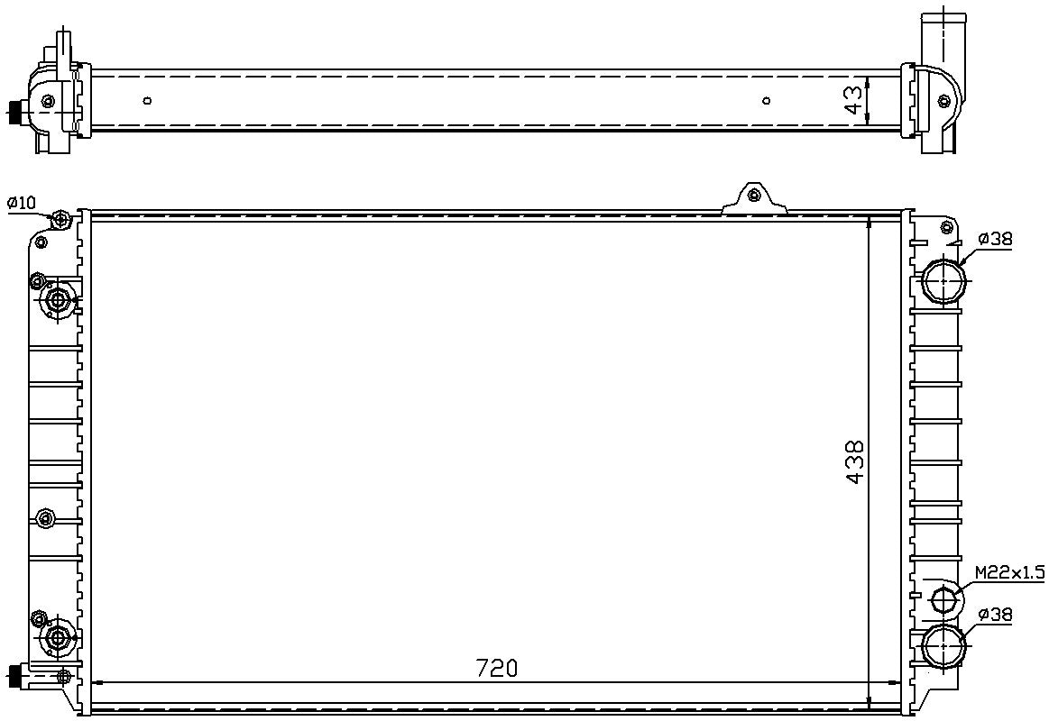 Nissens Radiator 60239